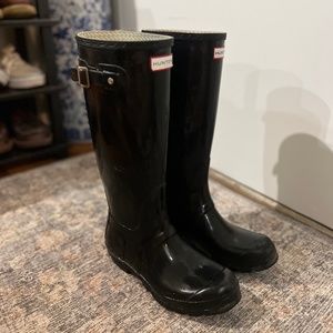 Hunter Rain Boots Matte Black
